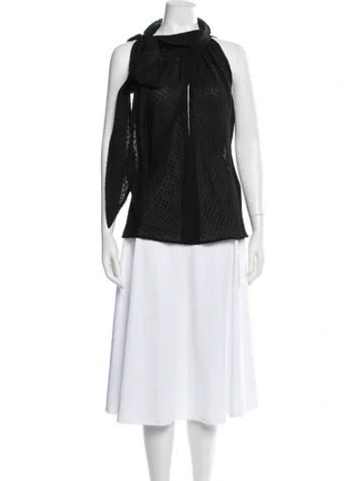 Pre-owned Goop G. Label Silk Patterned Blouse In Multi