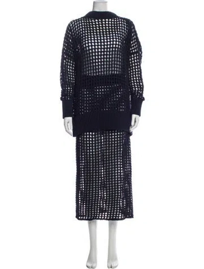 Pre-owned Goop G. Label Skirt Set In Blue
