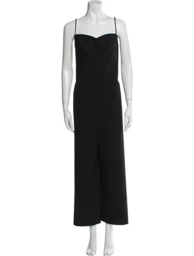 Pre-owned Goop G. Label Square Neckline Jumpsuit In Black