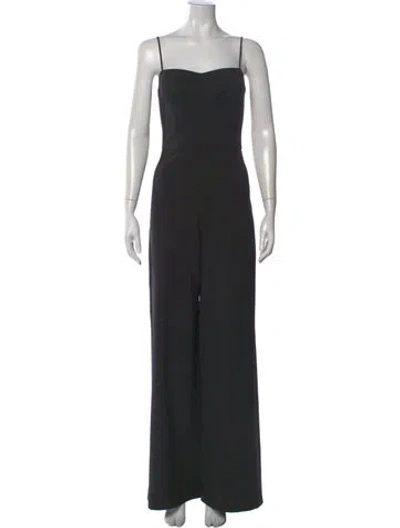 Pre-owned Goop G. Label Square Neckline Jumpsuit In Black