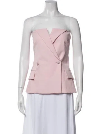 Pre-owned Goop G. Label Square Neckline Sleeveless Top In Pink