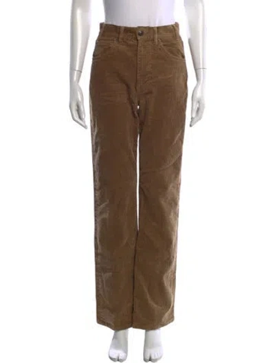 Pre-owned Goop G. Label Straight Leg Pants In Brown