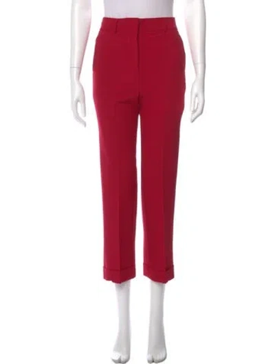 Pre-owned Goop G. Label Straight Leg Pants In Red