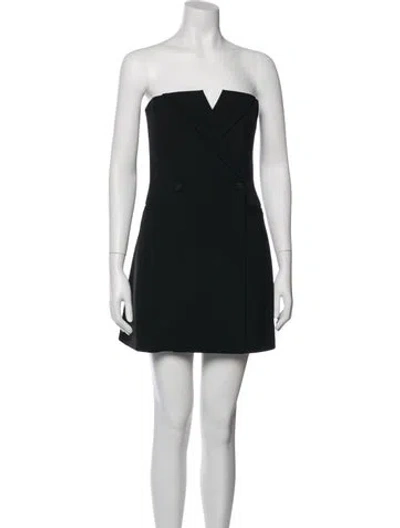 Pre-owned Goop G. Label Strapless Mini Dress In Black