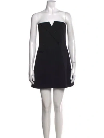 Pre-owned Goop G. Label Strapless Mini Dress In Black