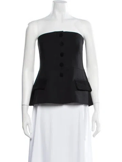 Pre-owned Goop G. Label Strapless Top In Black