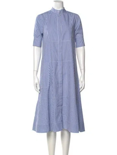 Pre-owned Goop G. Label Striped Midi Length Dress In Multi