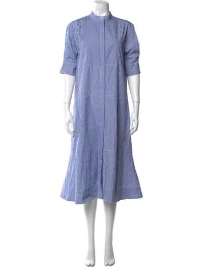 Pre-owned Goop G. Label Striped Midi Length Dress In Multi