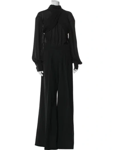 Pre-owned Goop G. Label Turtleneck Jumpsuit In Black