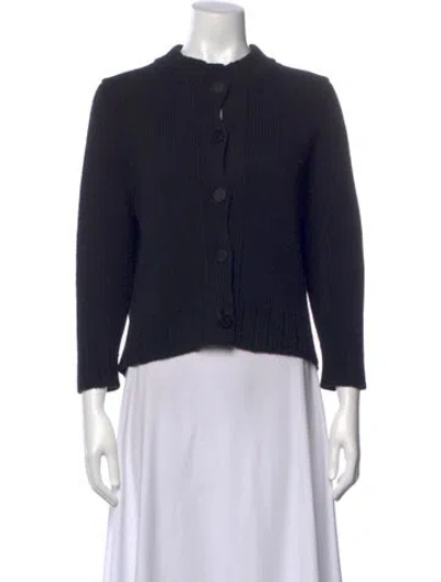 Pre-owned Goop G. Label Virgin Wool Crew Neck Sweater In Black