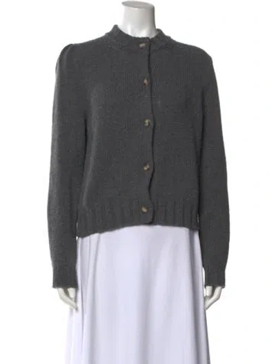 Pre-owned Goop G. Label Virgin Wool Crew Neck Sweater In Gray