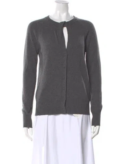 Pre-owned Goop G. Label Virgin Wool Crew Neck Sweater In Gray