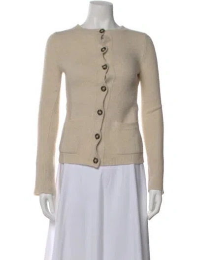 Pre-owned Goop G. Label Virgin Wool Crew Neck Sweater In Neutral