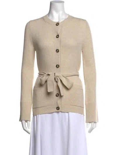 Pre-owned Goop G. Label Virgin Wool Crew Neck Sweater In Neutral
