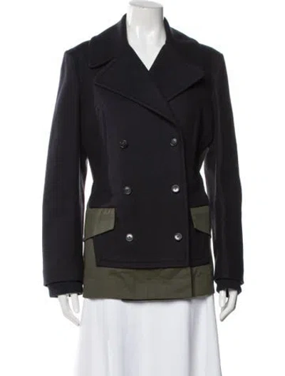 Pre-owned Goop G. Label Virgin Wool Jacket In Blue