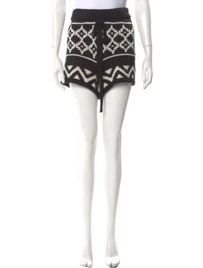 Pre-owned Goop G. Label Virgin Wool Mini Shorts In Black