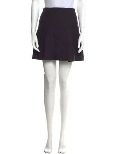 Pre-owned Goop G. Label Virgin Wool Mini Skirt In Black