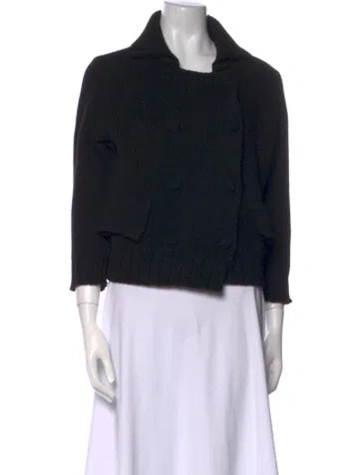 Pre-owned Goop G. Label Virgin Wool Sweater In Black