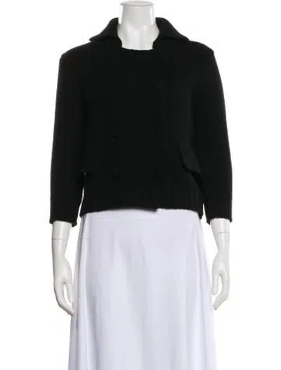 Pre-owned Goop G. Label Virgin Wool Sweater In Black