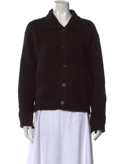 Pre-owned Goop G. Label Virgin Wool Sweater In Black