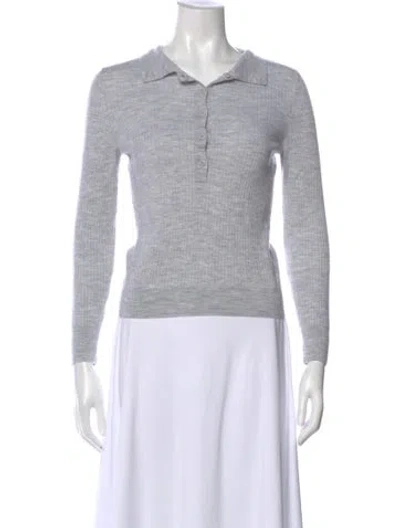 Pre-owned Goop G. Label Virgin Wool Sweater In Gray