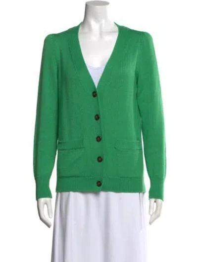 Pre-owned Goop G. Label Virgin Wool V-neck Sweater In Multi