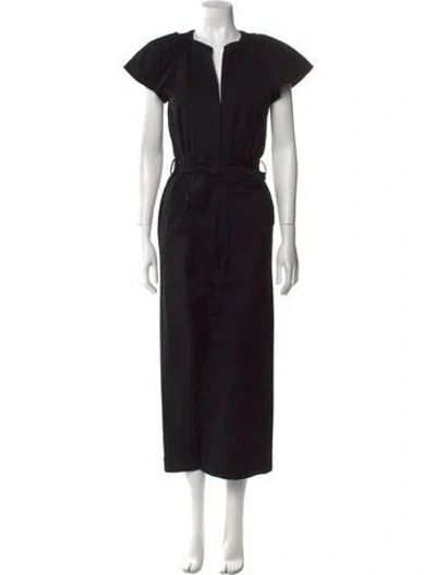 Pre-owned Goop G. Label V-neck Jumpsuit In Black