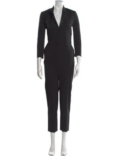 Pre-owned Goop G. Label V-neck Jumpsuit In Black