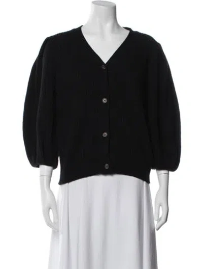 Pre-owned Goop G. Label V-neck Sweater In Black
