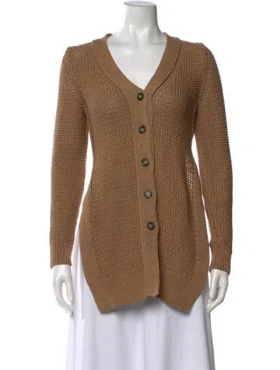 Pre-owned Goop G. Label V-neck Sweater In Brown