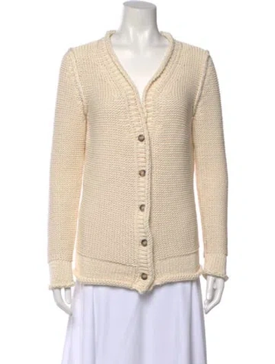 Pre-owned Goop G. Label V-neck Sweater In Neutral