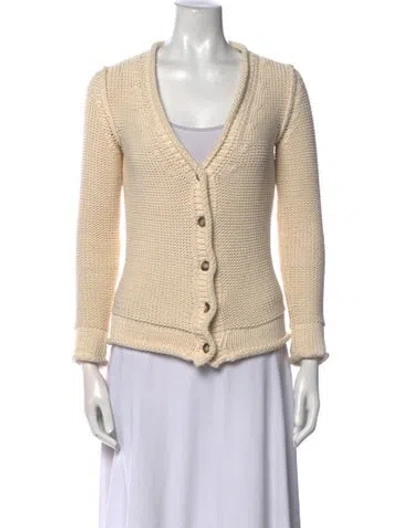 Pre-owned Goop G. Label V-neck Sweater In Neutral