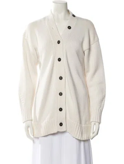 Pre-owned Goop G. Label V-neck Sweater In Neutral