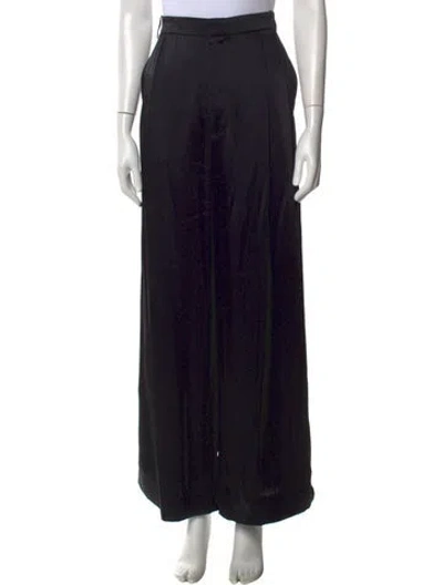 Pre-owned Goop G. Label Wide Leg Pants In Black
