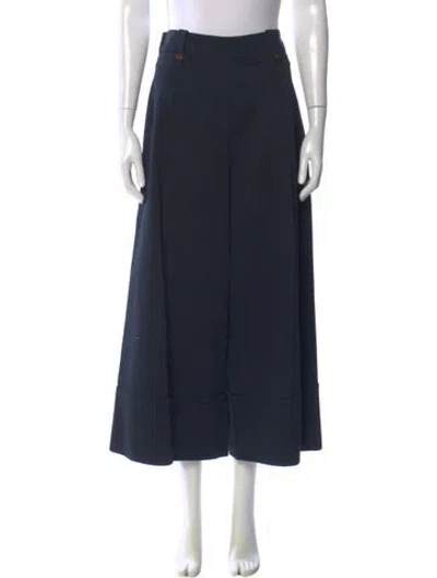 Pre-owned Goop G. Label Wide Leg Pants In Blue
