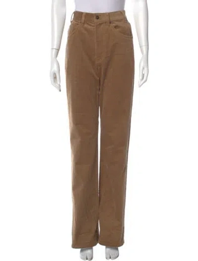 Pre-owned Goop G. Label Wide Leg Pants In Brown