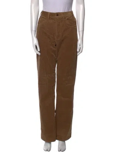Pre-owned Goop G. Label Wide Leg Pants In Brown