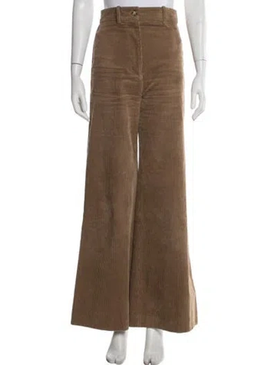 Pre-owned Goop G. Label Wide Leg Pants In Brown