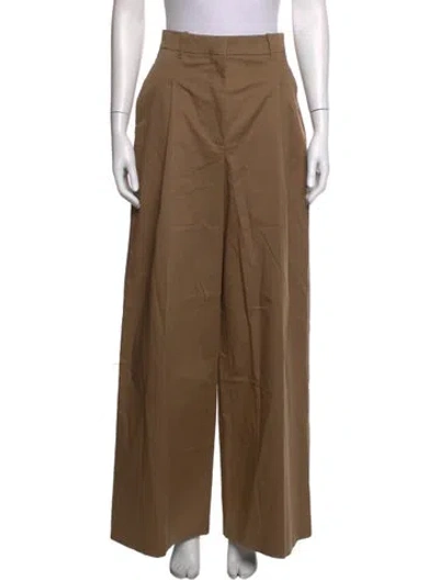 Pre-owned Goop G. Label Wide Leg Pants In Brown