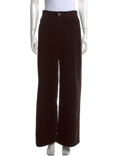 Pre-owned Goop G. Label Wide Leg Pants In Brown