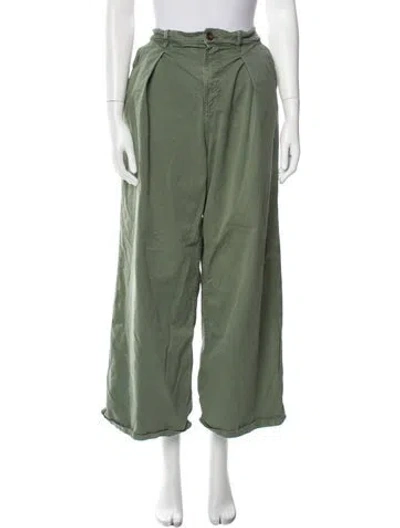 Pre-owned Goop G. Label Wide Leg Pants In Green