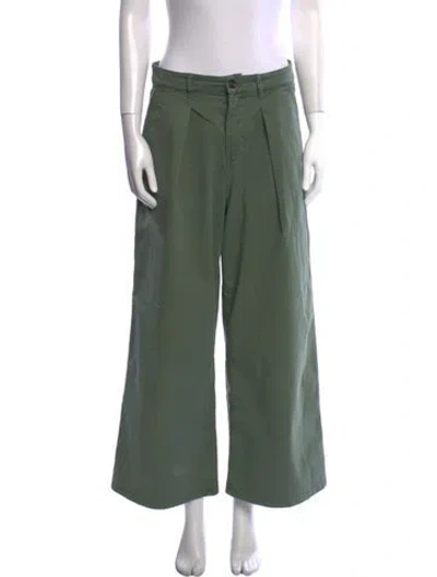 Pre-owned Goop G. Label Wide Leg Pants In Green