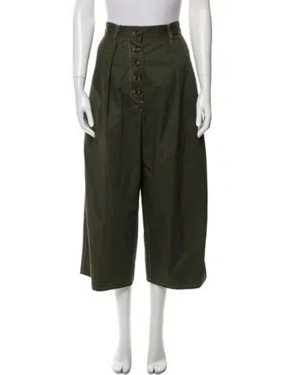 Pre-owned Goop G. Label Wide Leg Pants In Green