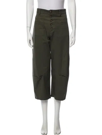 Pre-owned Goop G. Label Wide Leg Pants In Green