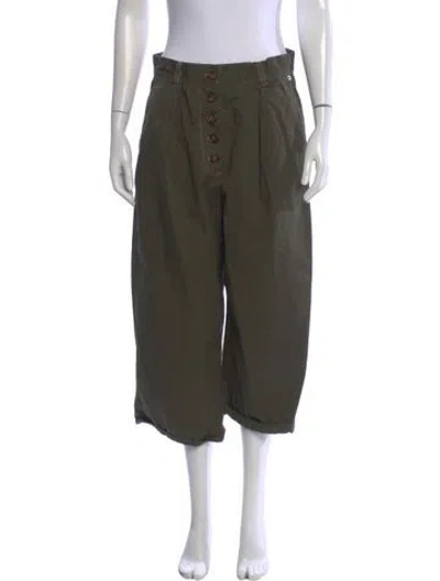 Pre-owned Goop G. Label Wide Leg Pants In Green