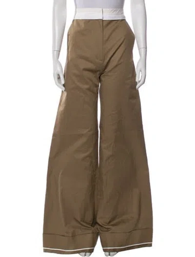 Pre-owned Goop G. Label Wide Leg Pants W/ Tags In Neutral