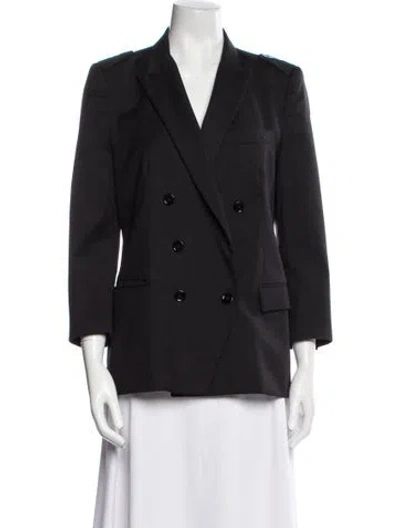Pre-owned Goop G. Label Wool Blazer In Black