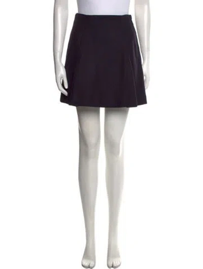Pre-owned Goop G. Label Wool Mini Skirt In Black