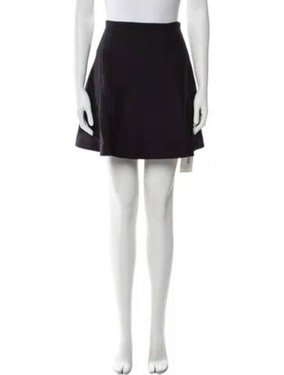 Pre-owned Goop G. Label Wool Mini Skirt In Black