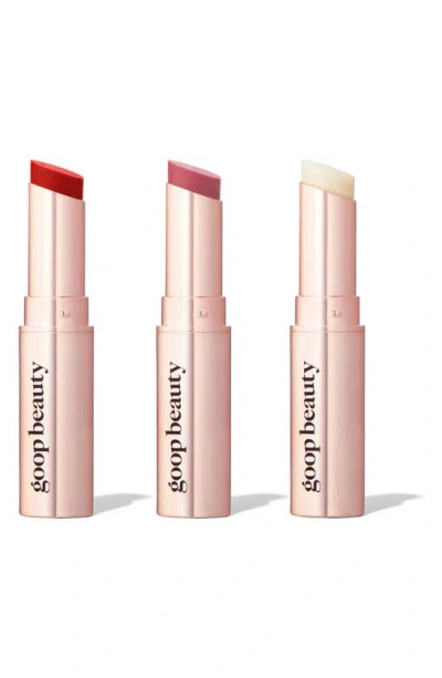 Goop Genes Clean Nourishing Lip Balm Trio In Jardin